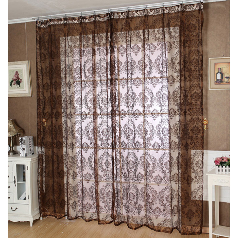 Home textiles 100% Polyester luxury window latest design arab style curtains