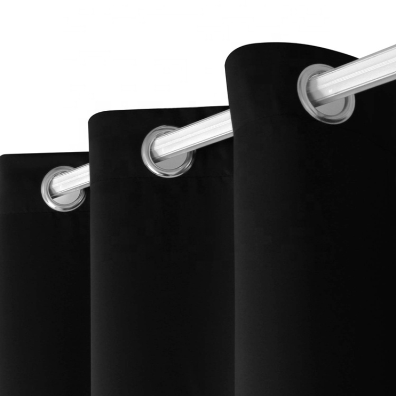 Amazon hot selling high shading curtain,Cheap 42*84 Inch Readymade Solid Blackout Curtain For Living Room/