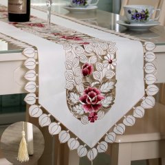 Wholesale Embroidered Farmhouse Floral Table Decorations table mats and runners for Wedding Party Bridal Kitchen Dinning Decor