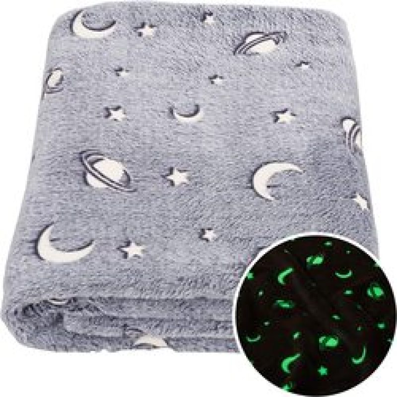 Luminous Glow Blanket Super Coral Blanket Children Christmas Gift Fluorescent Blanket Siesta Coverings Sheet Sofa Bedspread