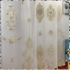 Good Quality Turkish Curtain Cloth, Elegant Embroidery Rideaux/