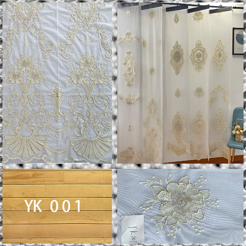 Good Quality Turkish Curtain Cloth, Elegant Embroidery Rideaux/
