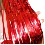 Party Backdrop Decorations Shimmer Curtains Metal Fringe Metallic Silver Curtains 2M Foil Curtain Birthday Wedding Christmas
