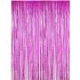 Party Backdrop Decorations Shimmer Curtains Metal Fringe Metallic Silver Curtains 2M Foil Curtain Birthday Wedding Christmas