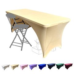 Wedding Spandex Table Cover polyester 52x52 fitted plain Table Cloth spandex fitted tablecloth rectangular gray