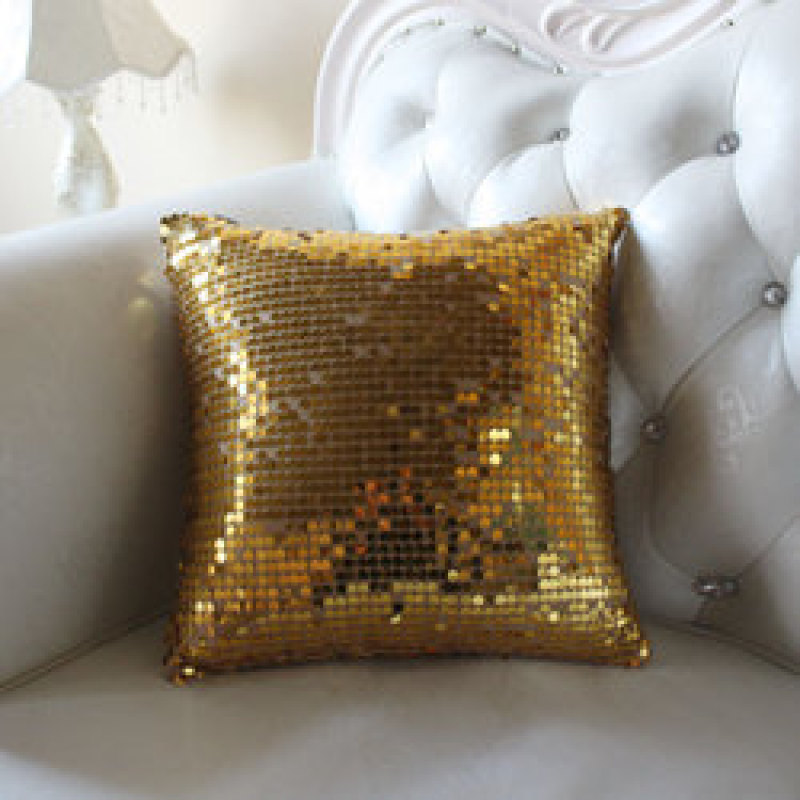 60Cm X 60Cm Coshion Cover Cushion, Sequin Hand Woven Pillow Covers/