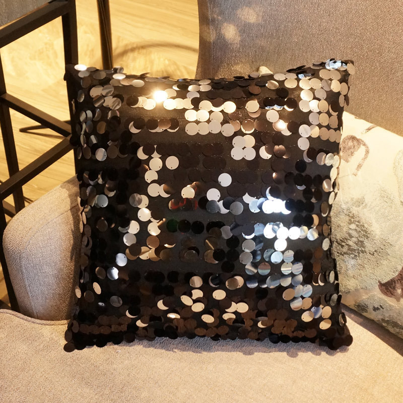 60Cm X 60Cm Coshion Cover Cushion, Sequin Hand Woven Pillow Covers/