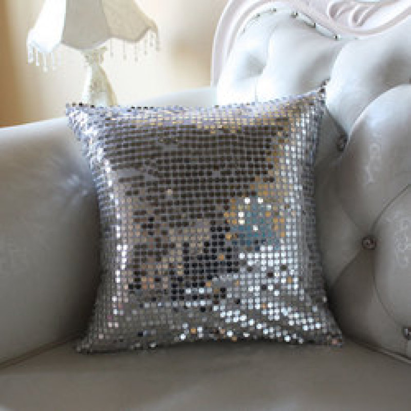 60Cm X 60Cm Coshion Cover Cushion, Sequin Hand Woven Pillow Covers/
