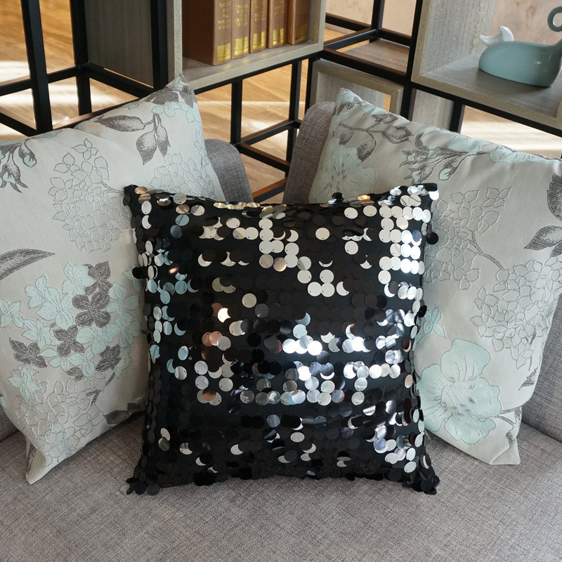 60Cm X 60Cm Coshion Cover Cushion, Sequin Hand Woven Pillow Covers/