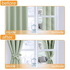 Window blackout curtains for bedroom 2 set new design blackout curtain window set curtain cloth blackout 60 x 95 drapes