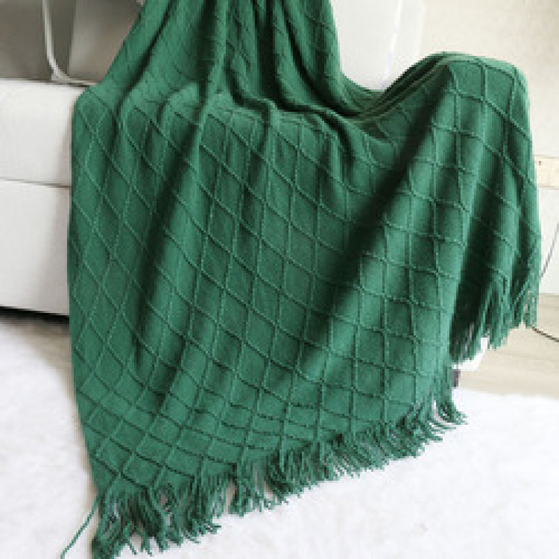 Nordic Knit Plaid Blanket Super Soft Bohemia Blanket For Bed Sofa Cover Bedspread Plaid On The Sofa Decor Blankets With Tassel