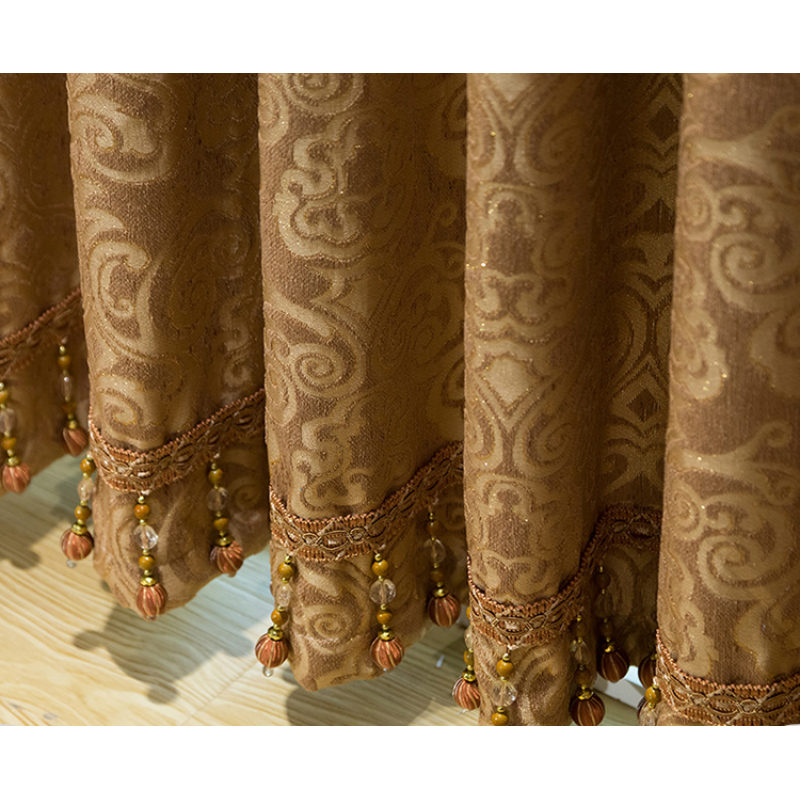 Luxury Embroidery Curtain And Drapes, 2019 Home Textile American Window Curtain/