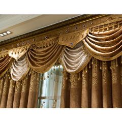 Luxury Embroidery Curtain And Drapes, 2019 Home Textile American Window Curtain/