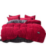 Explosion Style Magic Velvet Four-Piece Net Red, Double-Sided Velvet Crystal Velvet Kit Bedding Home Textiles /
