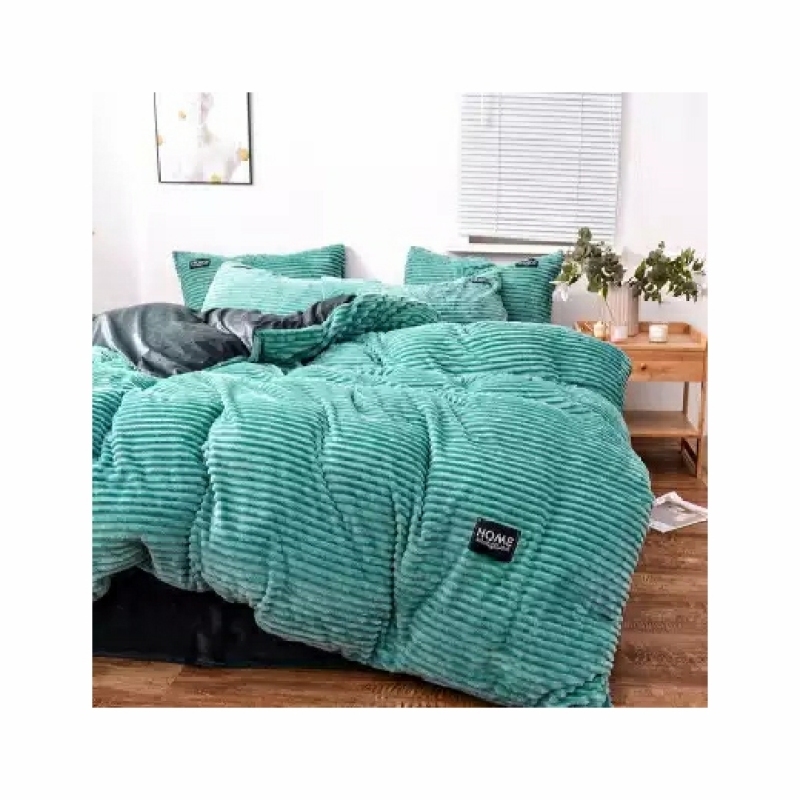 Explosion Style Magic Velvet Four-Piece Net Red, Double-Sided Velvet Crystal Velvet Kit Bedding Home Textiles /