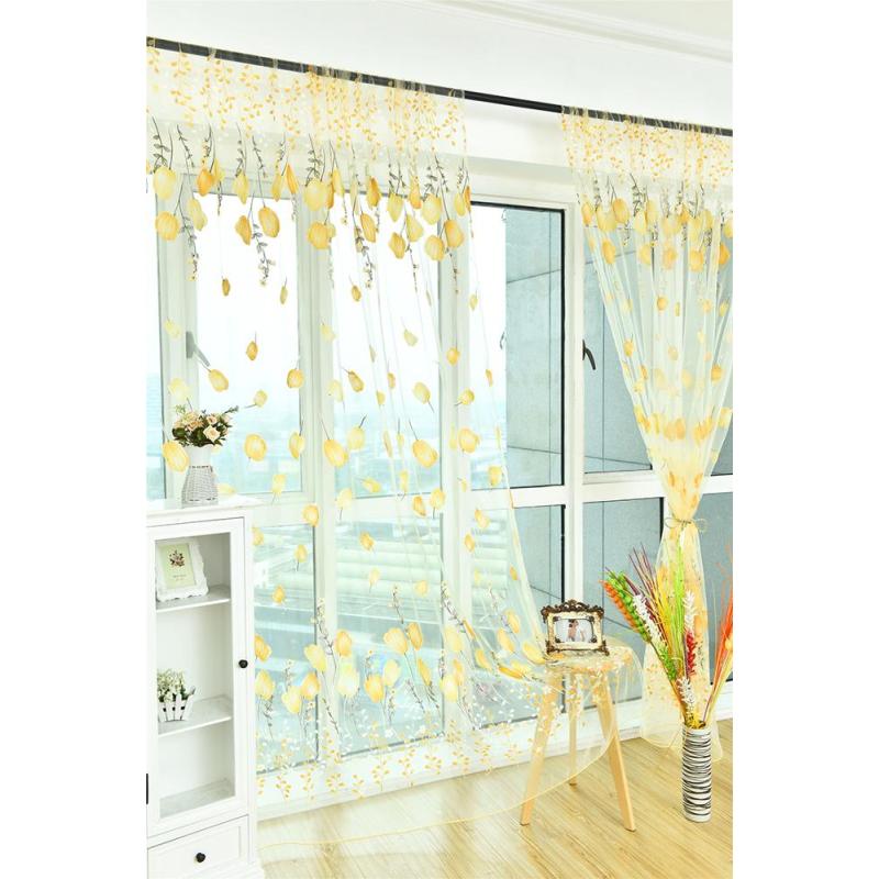 Amazon Top Seller 2019 Rideau de porte de cuisine en tissu transparent, Muestra Gratis De Productos Voile Rideaux Cuisine/