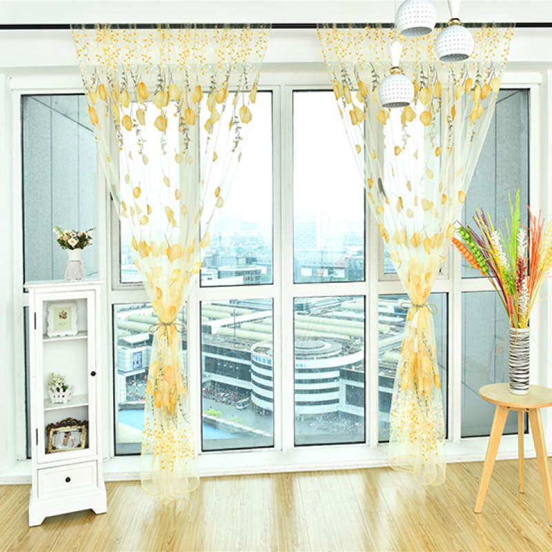 Amazon Top Seller 2019 Rideau de porte de cuisine en tissu transparent, Muestra Gratis De Productos Voile Rideaux Cuisine/