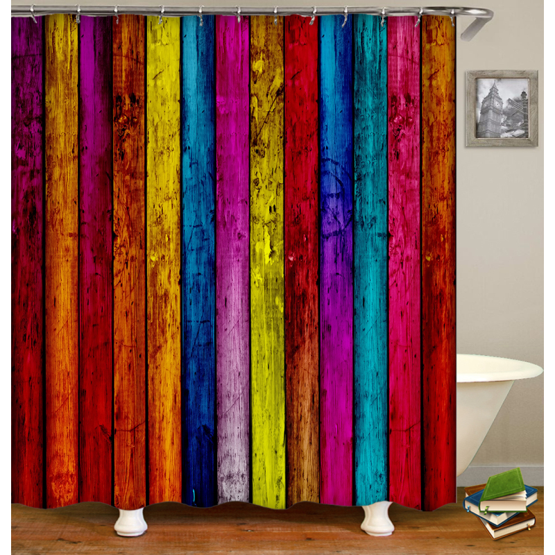 Drop Shipping Polyester Shower Curtainsnew design fashion printed polyester 3d shower curtains for bathroom/
