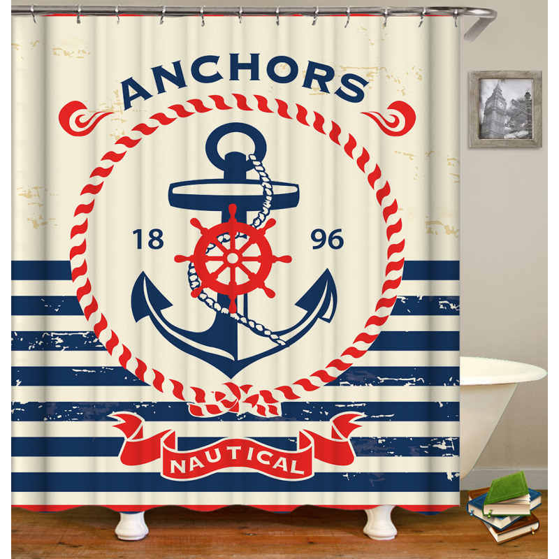 Drop Shipping Polyester Shower Curtainsnew design fashion printed polyester 3d shower curtains for bathroom/