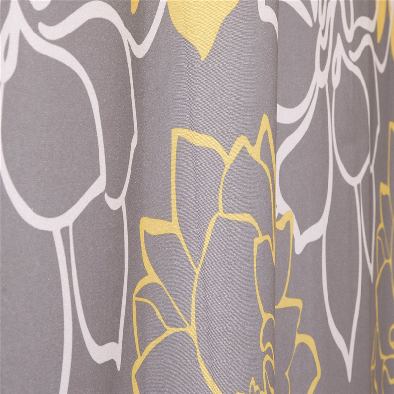 wholesale 3d flower printed waterproof bath decor shower curtain