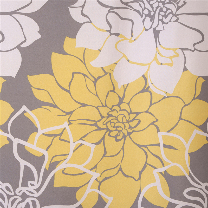 wholesale 3d flower printed waterproof bath decor shower curtain