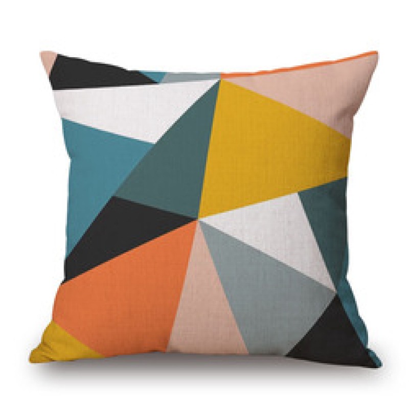 Nordic Simple Geometric Pillow Cotton and Hemp Texture Sofa Display Pillow,Knitted Cushion Cover Home Decor/