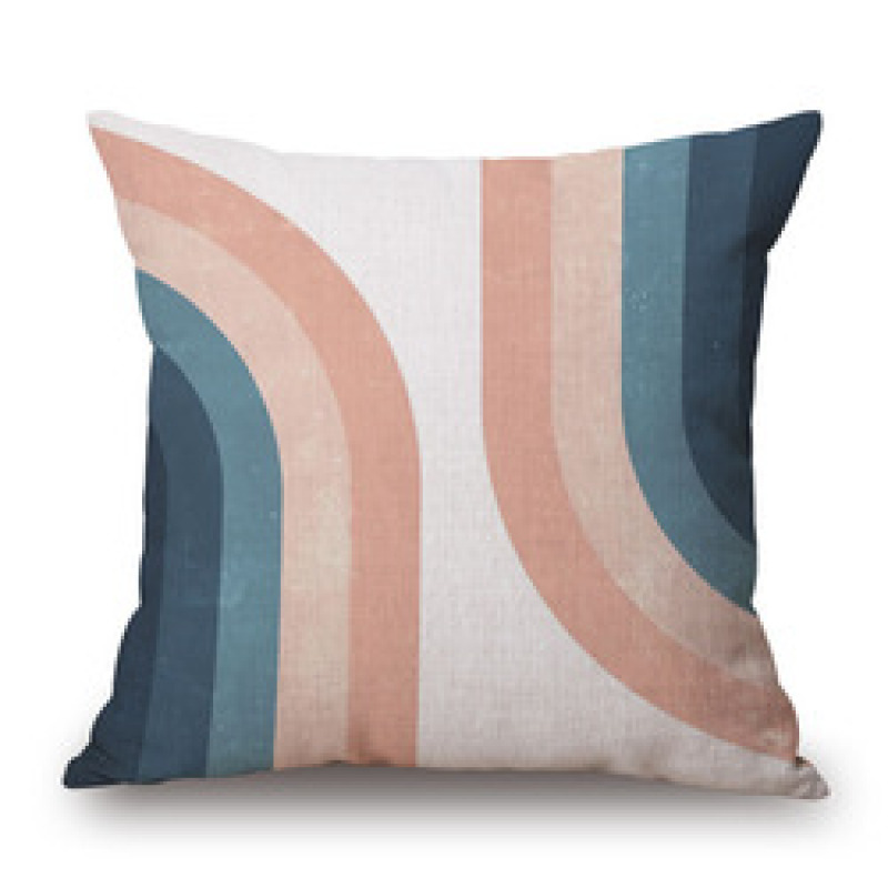 Nordic Simple Geometric Pillow Cotton and Hemp Texture Sofa Display Pillow,Knitted Cushion Cover Home Decor/