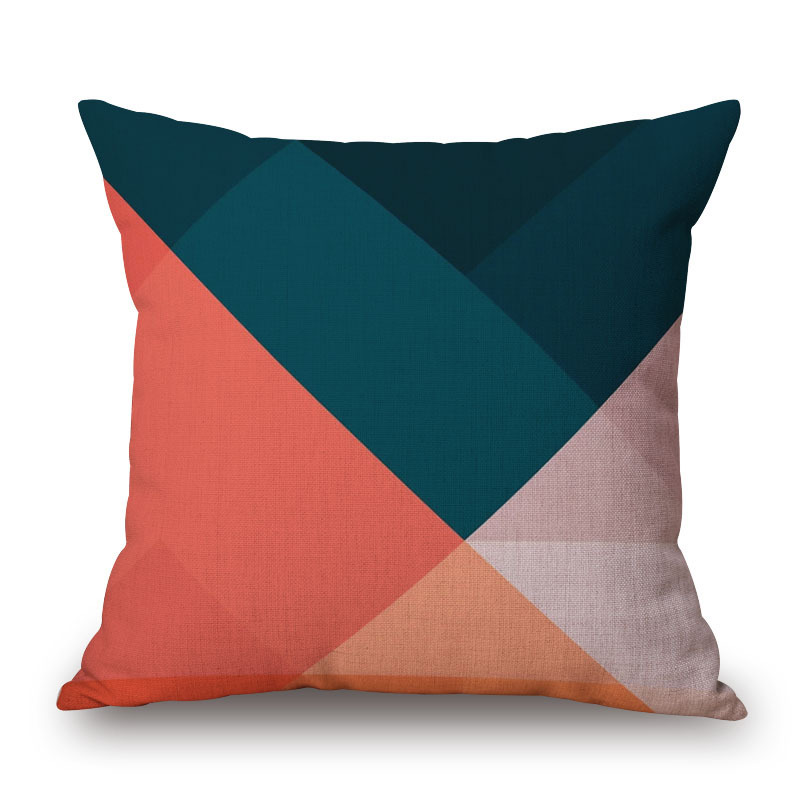 Nordic Simple Geometric Pillow Cotton and Hemp Texture Sofa Display Pillow,Knitted Cushion Cover Home Decor/