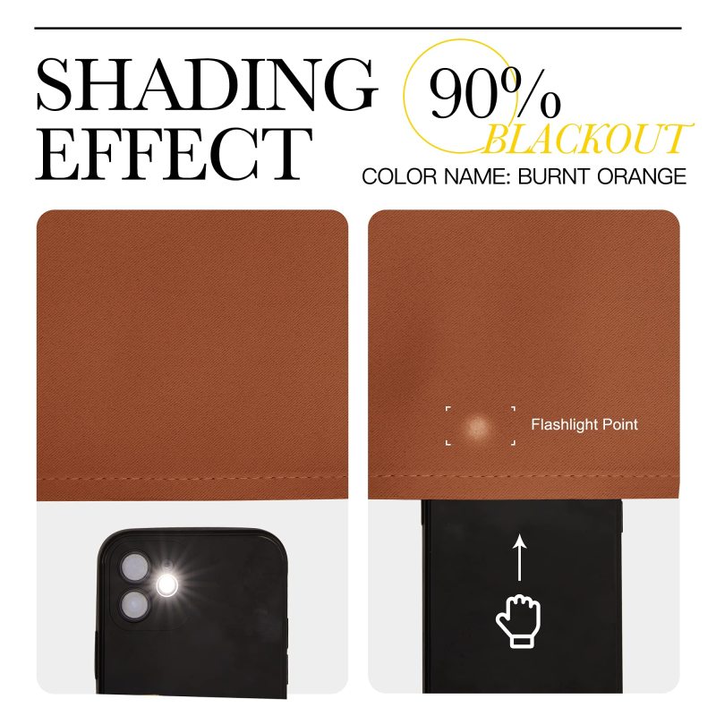 Wholesale blackout curtains brown plain black silk blackout curtain portable travel blackout curtains for the living room