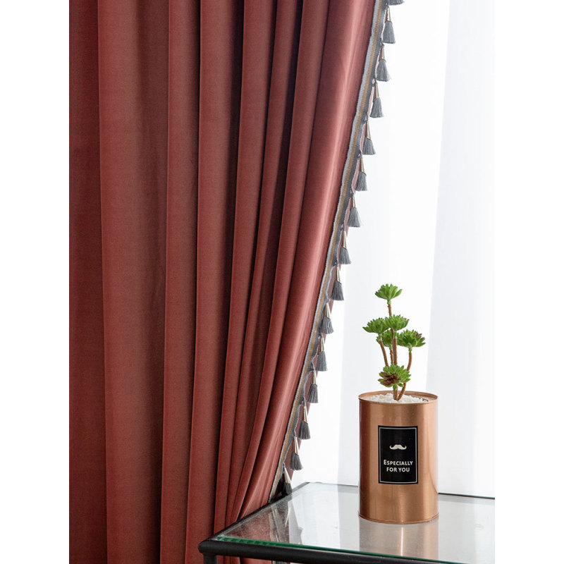 100% Blackout Curtains 2 Panels Faux Linen Curtains Blush Pink Room Darkening Curtains 52 X 84 Inches Thermal Insulate