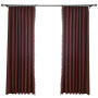 100% Blackout Curtains 2 Panels Faux Linen Curtains Blush Pink Room Darkening Curtains 52 X 84 Inches Thermal Insulate