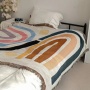 Throw Thread Blanket with Tassel for Bed Sofa Plaid Travel Car Airplane Nap Blankets Soft Wall Tapestry Bedcover Mantas Koc /