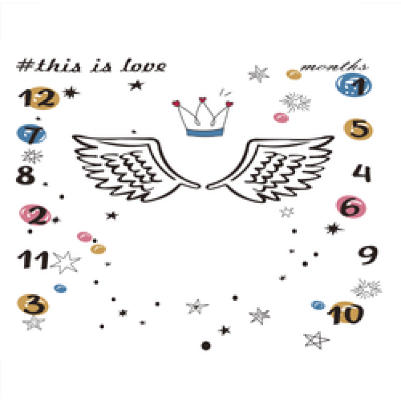 Amazon foreign trade hot baby milestone blanket baby photo prop blanket/