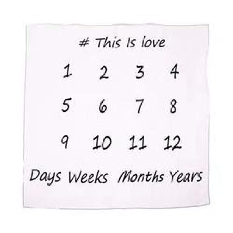 Amazon foreign trade hot baby milestone blanket baby photo prop blanket/