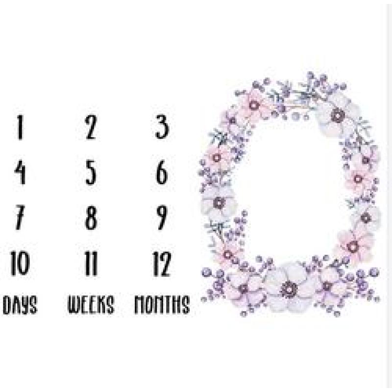 Amazon foreign trade hot baby milestone blanket baby photo prop blanket/