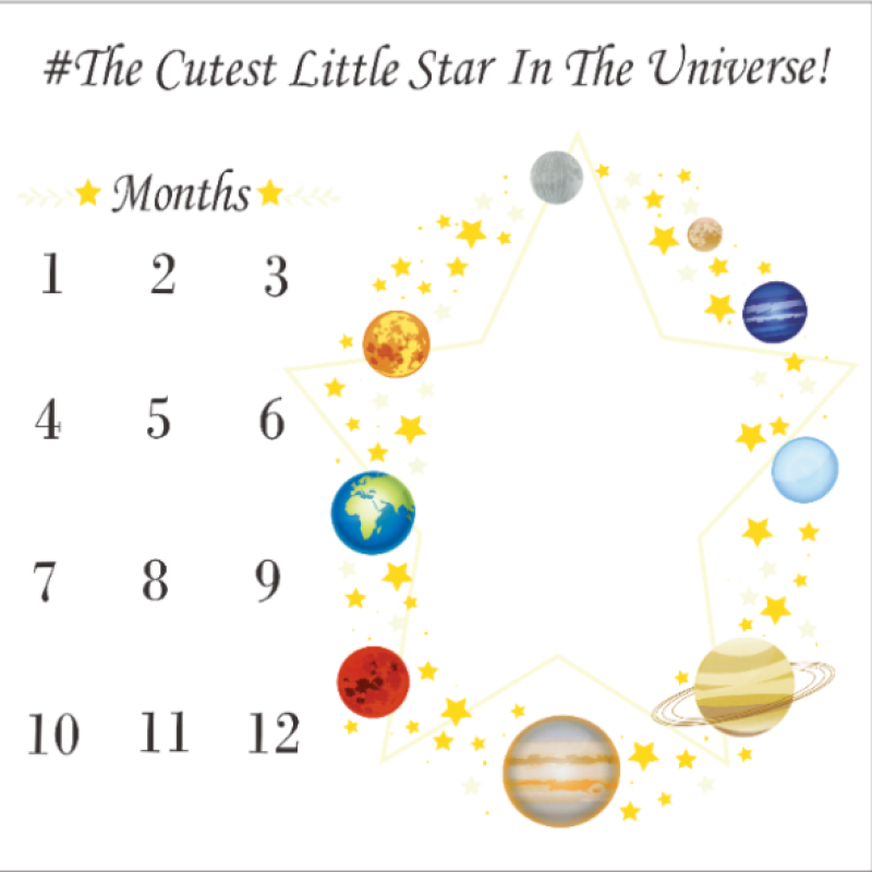 Amazon foreign trade hot baby milestone blanket baby photo prop blanket/