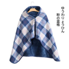 Plaid Hoodie Fleece Flannel Plush Serape Wearable Blanket Shawl Thickening Blanket Throw Sweatshirt Blanket Buffalo Plaid