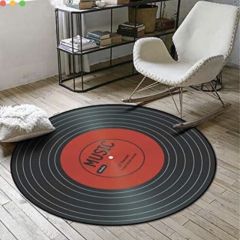 Cartoon round carpet Bohemian style study room living room coffee table bedroom floor mats gaming chair cushions/