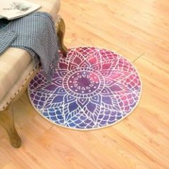 Cartoon round carpet Bohemian style study room living room coffee table bedroom floor mats gaming chair cushions/