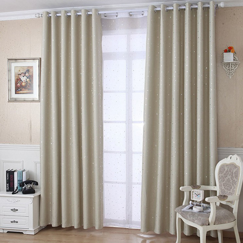 New Products 2019 High Quality Wholesale Print Star Pattern  Blackout Curtains for bedroom