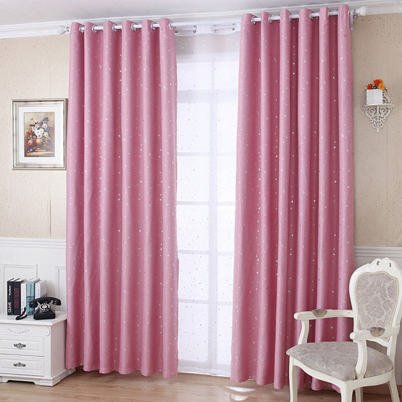 New Products 2019 High Quality Wholesale Print Star Pattern  Blackout Curtains for bedroom
