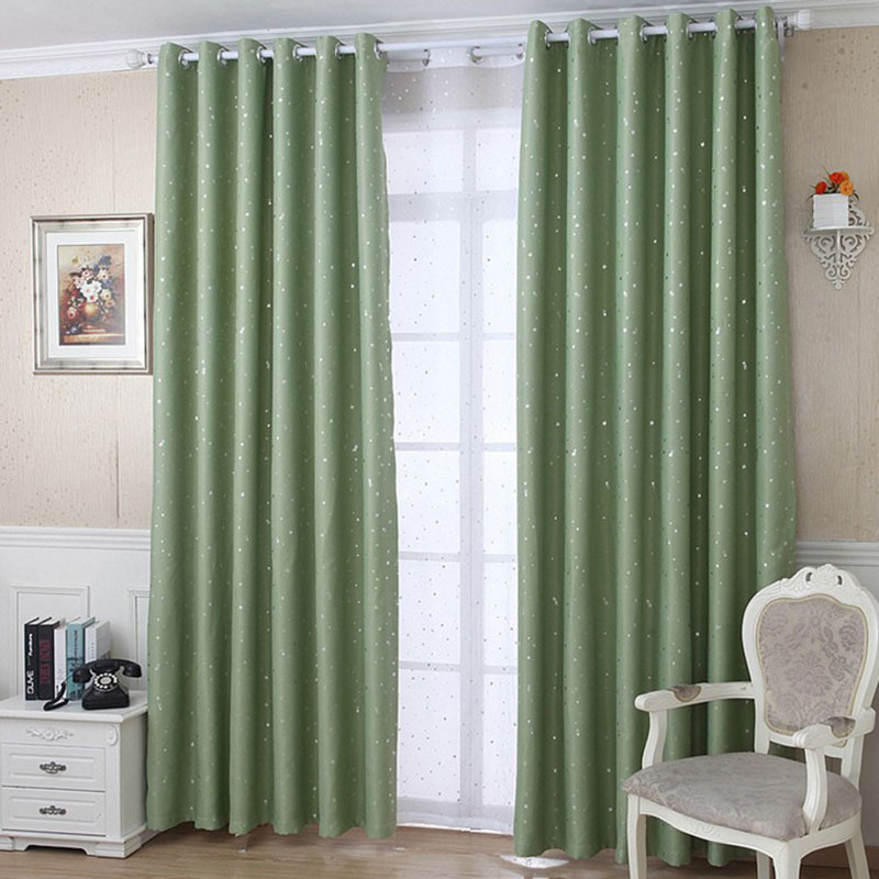 New Products 2019 High Quality Wholesale Print Star Pattern  Blackout Curtains for bedroom
