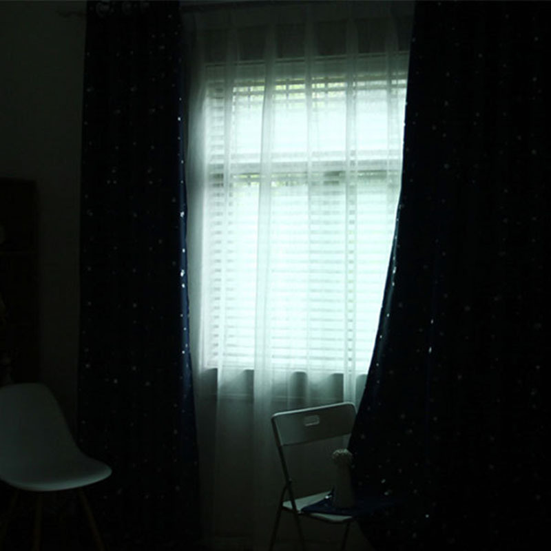 New Products 2019 High Quality Wholesale Print Star Pattern  Blackout Curtains for bedroom