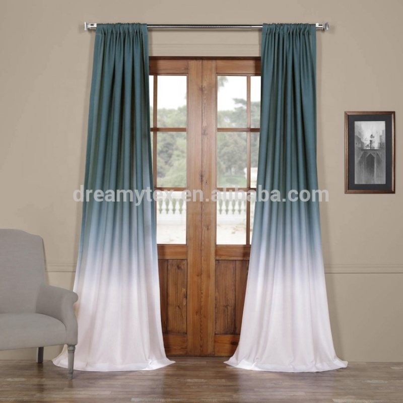 2019 new design woven ready made curtain window custom drapes sheer curtain