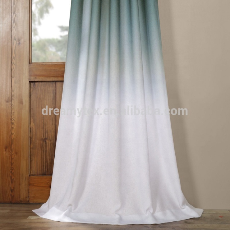 2019 new design woven ready made curtain window custom drapes sheer curtain