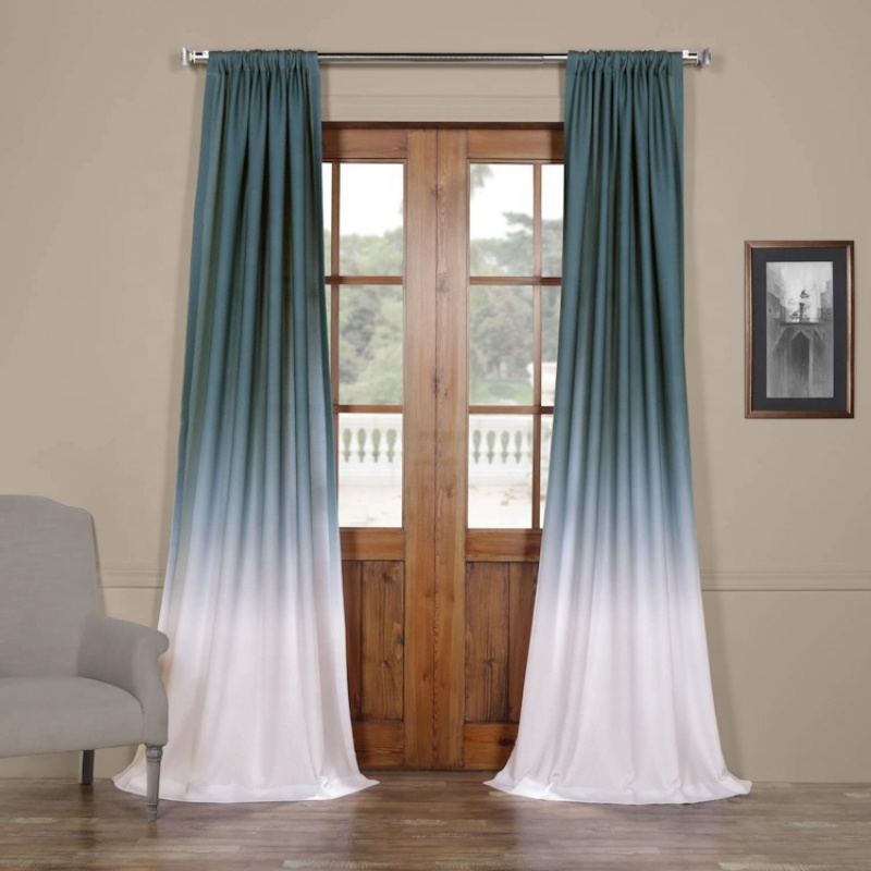 2019 new design woven ready made curtain window custom drapes sheer curtain