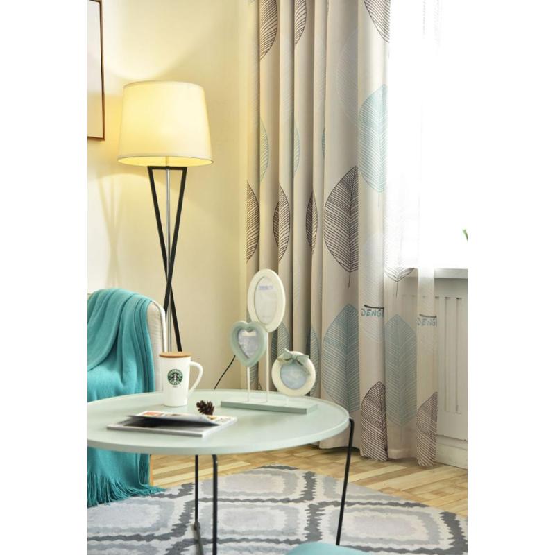 Finished Blackout Curtain, Bedroom Living Room Children Thickened Maple Leaf Curtain#