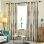 Finished Blackout Curtain, Bedroom Living Room Children Thickened Maple Leaf Curtain#