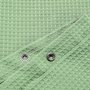 Green Waffle Weave Hotel Luxury Spa Bathroom 72x72 Waterproof Polyester Shower Curtain, 230gsm Heavy Duty Fabric Shower Curtain/