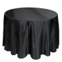 Polyester Round White Tablecloth For Wedding Hotel Table Cloth Table Cover Overlay tapetes nappe mariage Tablecloth Black